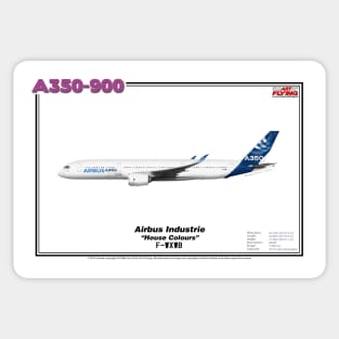 Airbus A350-900 - Airbus "House Colours" (Art Print) Sticker